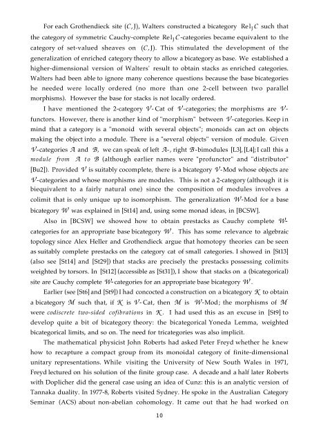 An Australian conspectus of higher categories - Macquarie University