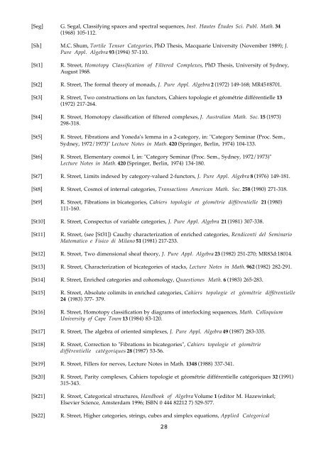 An Australian conspectus of higher categories - Macquarie University