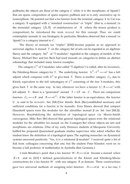 An Australian conspectus of higher categories - Macquarie University