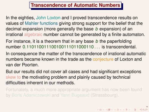 Paperfolding, Automata, and Rational Functions - Diagonals and ...