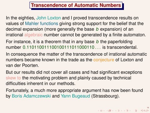 Paperfolding, Automata, and Rational Functions - Diagonals and ...