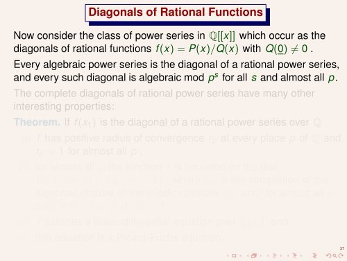 Paperfolding, Automata, and Rational Functions - Diagonals and ...