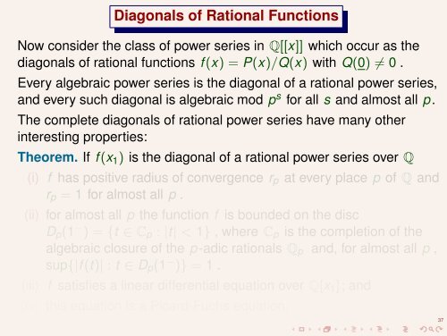 Paperfolding, Automata, and Rational Functions - Diagonals and ...