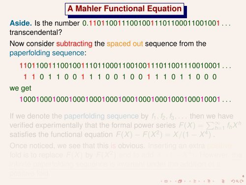 Paperfolding, Automata, and Rational Functions - Diagonals and ...