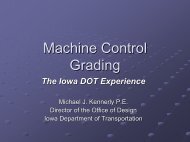 Machine Control Grading - AASHTO - Subcommittee on Design