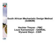 South African Mechanistic Design Method (SAMDM) Hechter ...