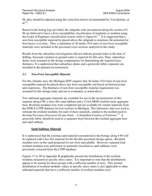 Pavement Structural Analysis of the Design Recommendations for ...