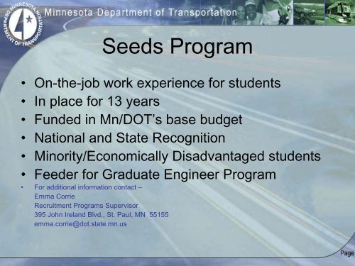 Make Mn/DOT work better AASHTO – The Voice of Transportation