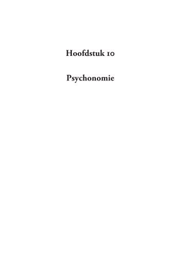 Hoofdstuk 10 Psychonomie - Universiteit van Amsterdam