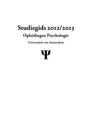 Studiegids - Universiteit van Amsterdam