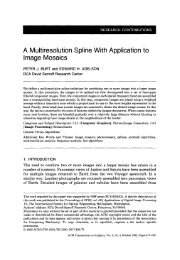 A multiresolution spline with application to image mosaics, ACM ToG