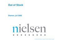 Nielsen organiseert een Weekend Out of Stock meting op vrijdag29 ...