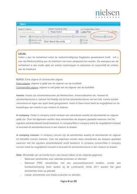 Nielsen Ad Dynamix Gebruikershandleiding