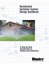 Hunter design manual - Naiad Irrigation Systems Ltd