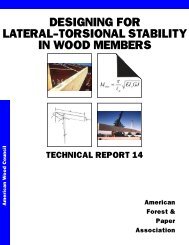 TR-14, Designing for Lateral-Torsional Stability in Wood Members