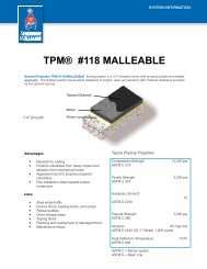 TPM® #118 MALLEABLE - General Polymers