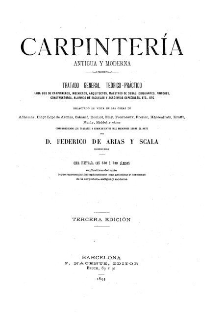 CARPINTERIA - sociedad española de historia de la construcción