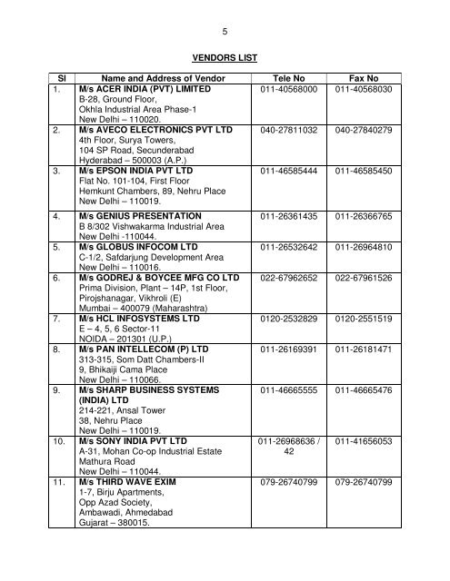 Tele : 33632 (ASCON) 23333632 (DID & Fax ... - Indian Army