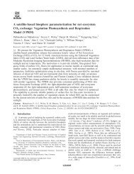 Vegetation Photosynthesis and Respiration Model - University of ...