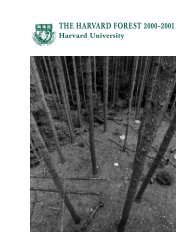 2001 - Harvard Forest - Harvard University