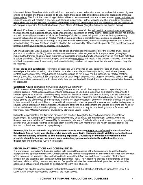 2012-13 Academy Student Handbook.pdf - Interlochen Arts ...