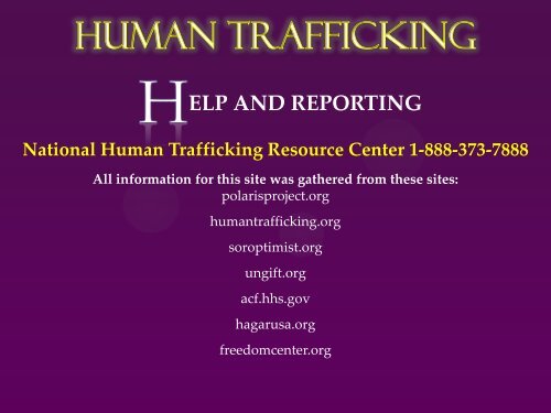 Human Trafficking