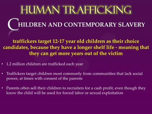 Human Trafficking