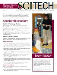 Chemistry/Biochemistry Super Saturday - Bloomsburg University