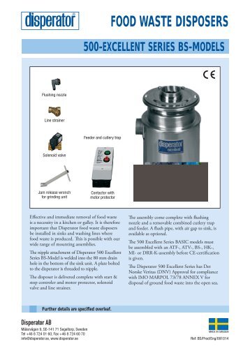 FOOD Waste Disposers