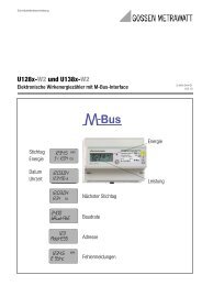 U128x-W2 und U138x-W2 - Energie-Zaehler.com