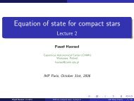 Equation of state for compact stars Lecture 2 - LUTH