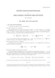 ondes gravitationnelles mecanique celeste relativiste - LUTh