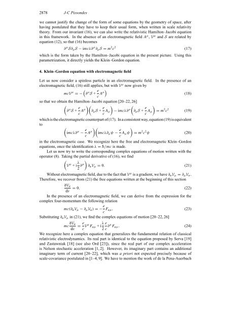 J. Phys. A: Math. Gen. 32 (1999) - LUTH - Observatoire de Paris