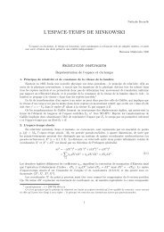 L'ESPACE-TEMPS DE MINKOWSKI - LUTh