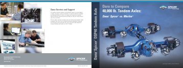 Spicer® DSP40 Tandem Axle - Dare to Compare