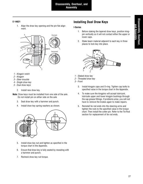 2011 Spicer Steer Axles Service Manual