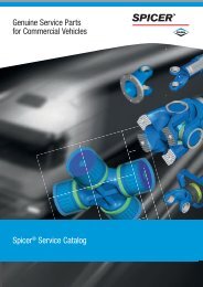 SPICER SERVICE CATALOG