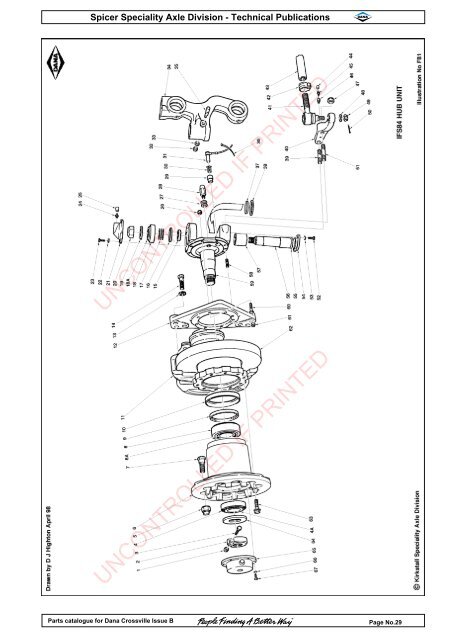 parts catalogue for dana crossville-off hwy - Spicer