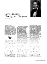 Davy Crockett, Charity, and Congress - Chalcedon Presbyterian ...