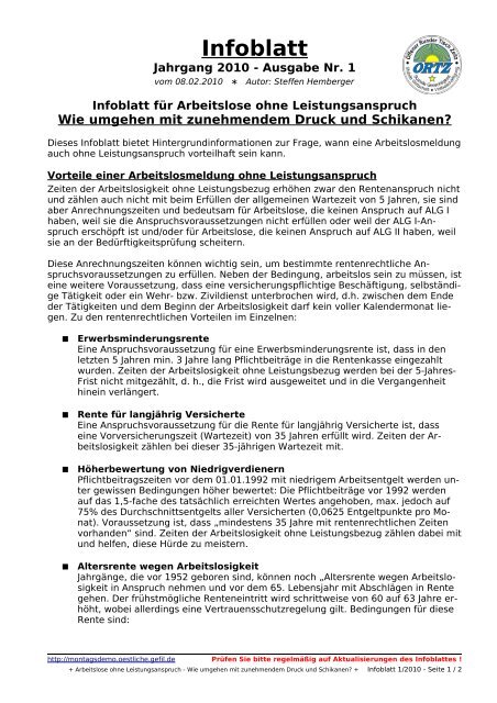 Infoblatt