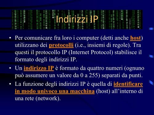 Lucidi in formato PDF - Dipartimento di Matematica e Informatica ...