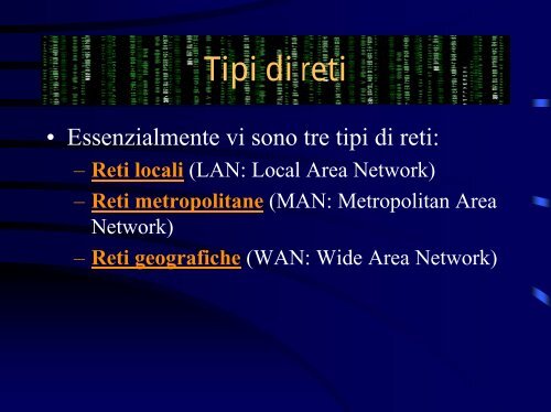 Lucidi in formato PDF - Dipartimento di Matematica e Informatica ...