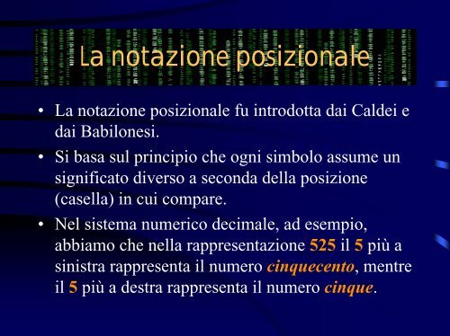 Lucidi in formato PDF - Dipartimento di Matematica e Informatica