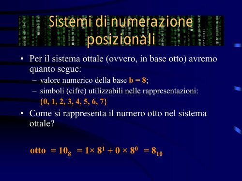 Lucidi in formato PDF - Dipartimento di Matematica e Informatica