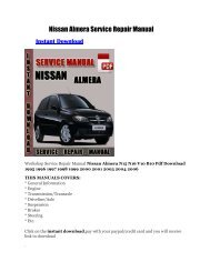 Nissan Almera Service Repair Manual Free Download Automotive Handbook Schematics Online Pdf