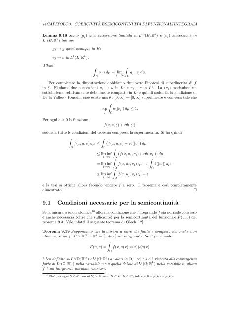 Capitolo 9 - Dipartimento di Matematica e Informatica