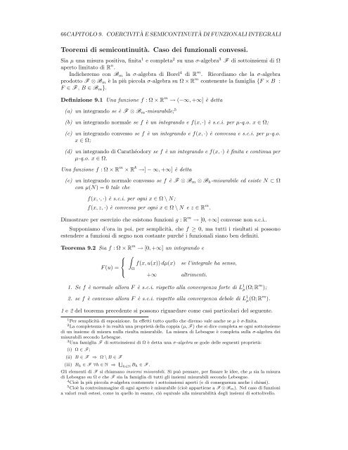 Capitolo 9 - Dipartimento di Matematica e Informatica