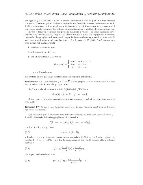 Capitolo 9 - Dipartimento di Matematica e Informatica