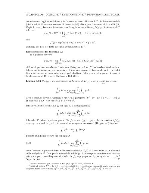 Capitolo 9 - Dipartimento di Matematica e Informatica