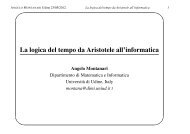 La logica del tempo da Aristotele all'informatica - Dipartimento di ...